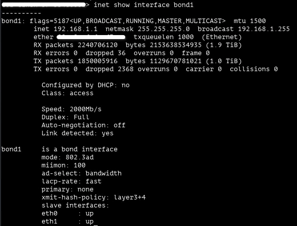 Проверка состояния bond на ViPNet Coordinator